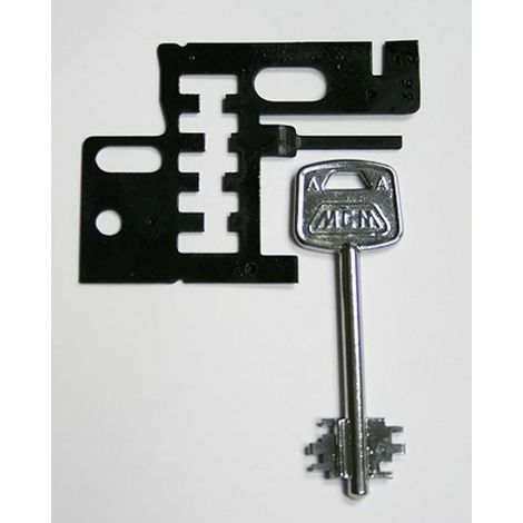 Borjas cerradura 1808/1813 1884 4 vueltas 5 llaves mcm