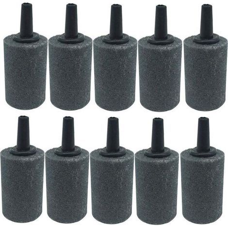 Diffuseur de bulles cylindrique pour aquariums, lavable et réutilisable, pour nano-pompes à air. Matériau fiable produisant des bulles fines et uniformes. (1/5)