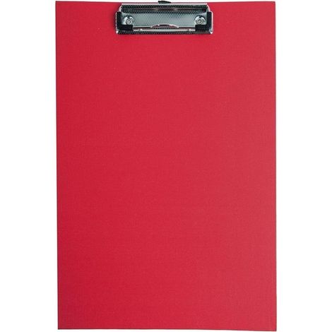 Pannello in PVC A4 con clip, rosso D.RECT