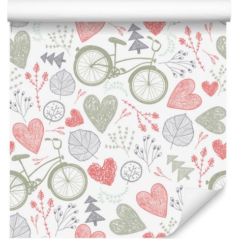 Papel pintado con diseño de bosque para salón y dormitorio, 50x1000 cm. (1/5)