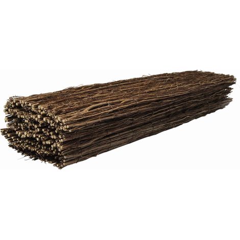 Werka Pro – Brise-vue en brande d'orme 1,8 kg/m² – Dimensions 1,5 x 3 m – Occultation efficace pour terrasses et jardins – Installation facile