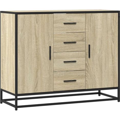 vidaXL Credenza Rovere Sonoma 92x35x76 cm in Legno Multistrato (1/5)