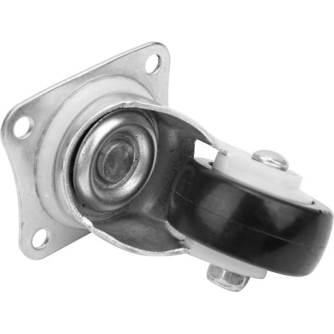 Roulette pivotante 2 pouces TPU polyvalente antiusure rotation fluide avec roulement 6001ZZ pour chariot à outils (1/5)