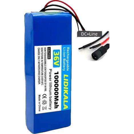 Batterie Lithium Ion, Capacité 100000mAh, Tension 36V, CC - Ligne, 36V (1/2)