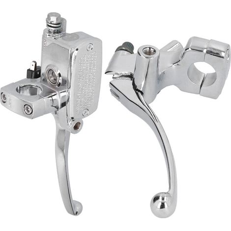 Jeffergarden 2pcs 1in Frein Embrayage Matre Levier En Alliage D'aluminium Accessoire Universel pour Moto (1/5)