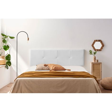 Cabecero Tapizado ALTEA Polipiel 100x50x5 cm - BLANCO - Moonia (1/5)