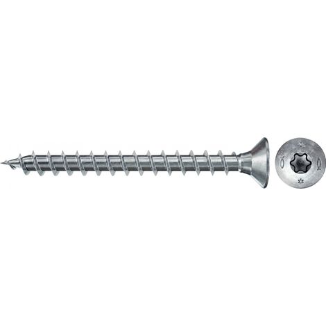 Fischer 200x Power-Fast II FPF II CTF 3 x 12 mm BC Senkkopf mit Innenstern TX10 Vollgewinde galvanisch verzinkt blau passiviert - 670001