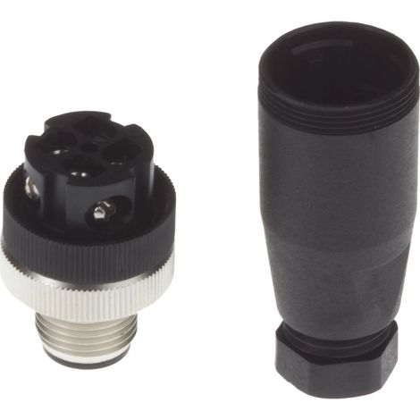 Vaso recto 4P M12 tipo A 4-8mm sacc-M12MS-4CON-PG7-M 1662528
