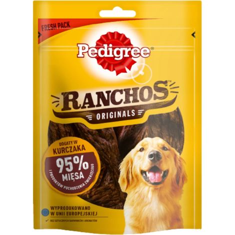 Pedigree Ranchos Originals - friandises pour chiens au poulet, 70 g (1/4)
