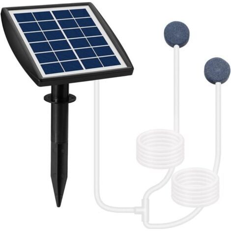 Pompe à oxygène d'eau solaire, aérateur à haut rendement, pompe à oxygène solaire extérieure (1/4)
