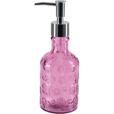 Dispensador de jabón Vidrio reciclado CARLITA Rose Spirella (1/2)