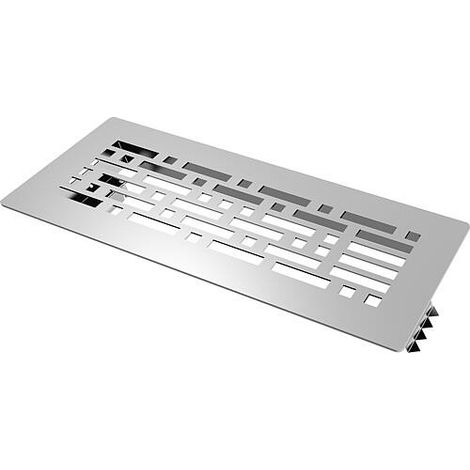 Grille d'appui BlauFast GF 300x100 10, inox poli