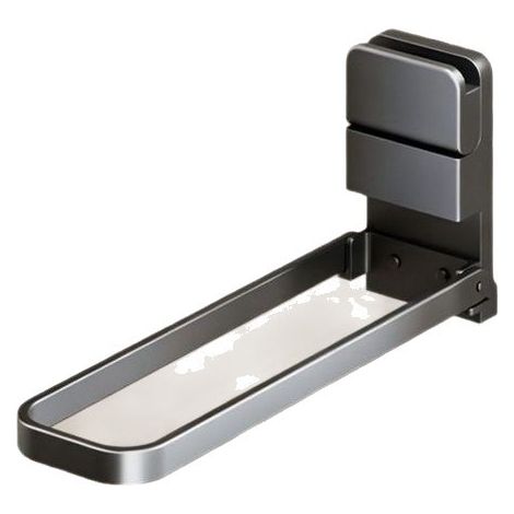 Étagère de Cuisine Ventouse Multifonction, Porte-Serviettes Pliable avec Barre de Suspension, Égouttoir pour Chiffons et Éponges-x