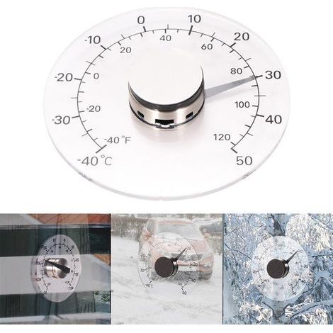 Thermomètre de fenêtre extérieur, Bâton de thermomètre numérique de fenêtre de thermomètre extérieur sur Le mètre de Moniteur de température imperméable,10.7cm (1/5)