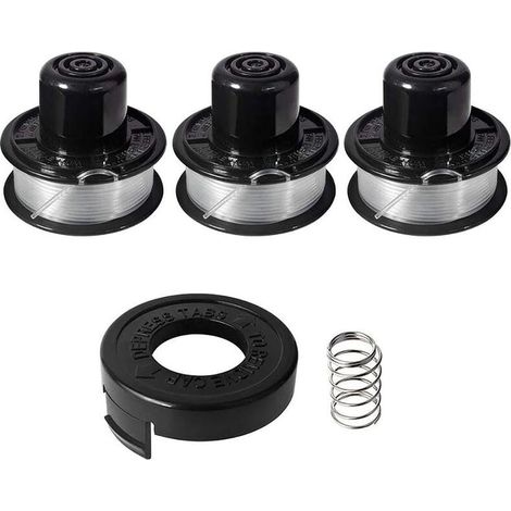 A6226 Bobine de fil compatible avec Black et Decker ST4400 ST4500 ST5000 GL250 GL310 GL360 GL360SB, bobine fil coupe bordure pour black et decker a6226 gl360 longue 6m, diamètre 1,6mm (3+1+1pcs) (1/4)