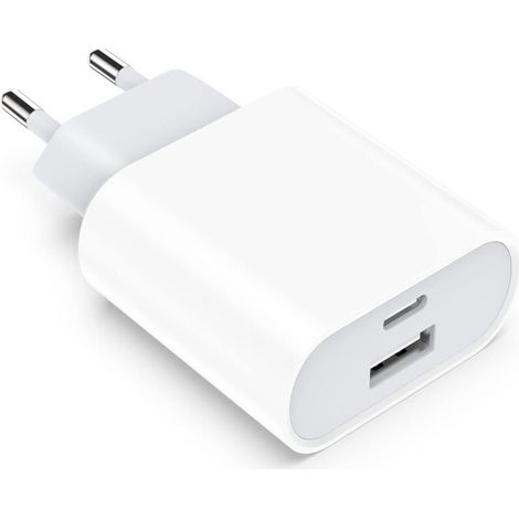 [NEVER USED] USB-C Power Adapter Compatible with iPhone 16/16 Pro/16 Pro Max/16 Plus/15/14/13/12/11/SE/X/XR/XS/Mini, 20W Fast USB-C Power Adapter