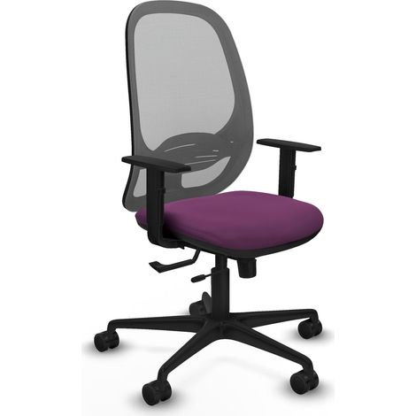 Silla de oficina piqueras y crespo Cilanco gris similpiel violeta (1/2)