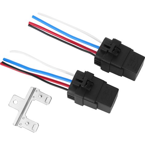 Relais auto 12V 40A 4 broches avec faisceau étanche et prise intégrée pour voiture (1/5)