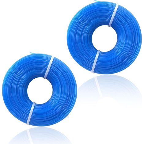 100M Strimmer Wire,1.6mm Strimmer Line for Bosch Flymo, Blue Nylon Strimmer Cord,Petrol Strimmer Wire Heavy Duty Gass Trimmer Wire,Garden Yard Field Lawn String Trimmer Edger Replacement Spool (1/5)