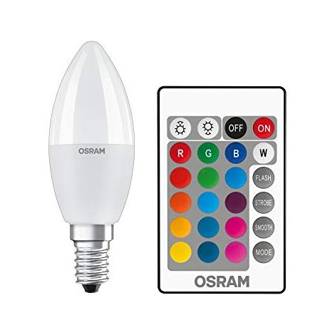 Led Star+fiamma RGBW Riscaldatore Var.5.5W E14 Borsa1 - Osram (1/4)