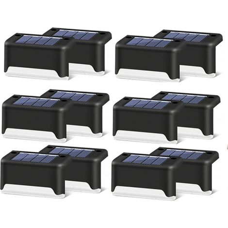 Lot de 12 lampes solaires pour escaliers et terrasses-AquaForge (1/5)
