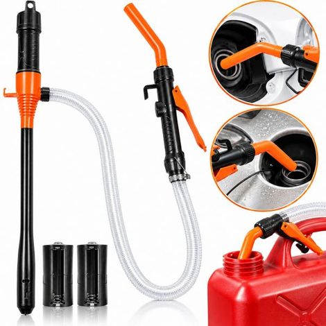 Pompa di Trasferimento Elettrica 2,4L/min Benzina Diesel Acqua Olio a Batteria (1/5)