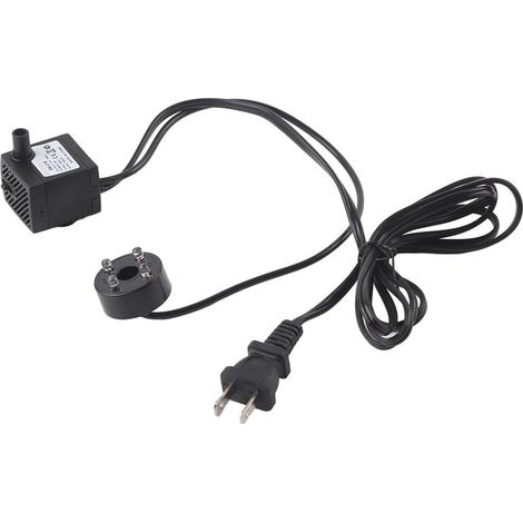 Pompe submersible ultra-silencieuse 2W avec éclairage LED pour bassin, aquarium ou fontaine - Prise US (1/5)