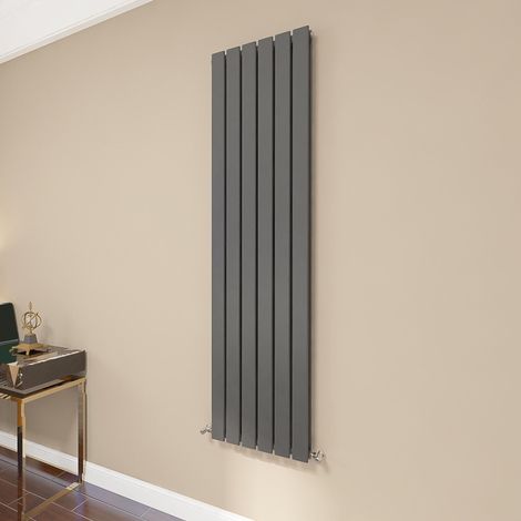 AICA Flat Panel Radiator 1600x408mm Central Heating Double Vertical Stylish Anthracite (1/5)