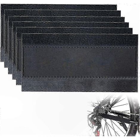 Protège bas de cadre vélo, lot de 6 protections pour VTT, renforçant la robustesse et la performance, résistants à l’usure, fixation facile sur tube de chaîne. (1/5)