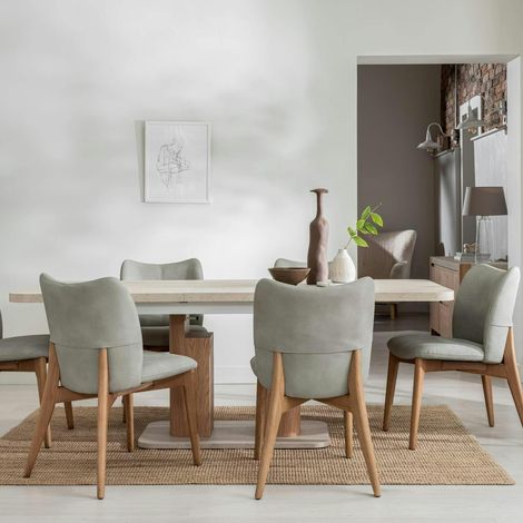 Table à manger moderne extensible 160-200 cm TREVI (1/5)