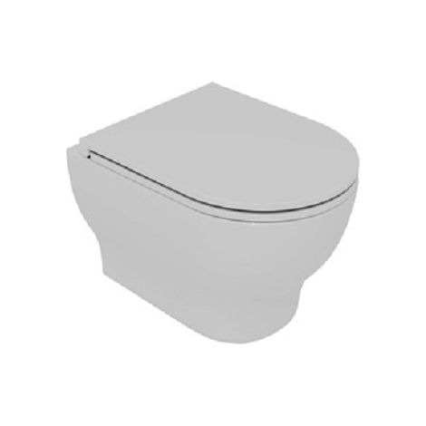 Water Speed sospeso senza brida (rimless) cm. 52x36 bianco lucido