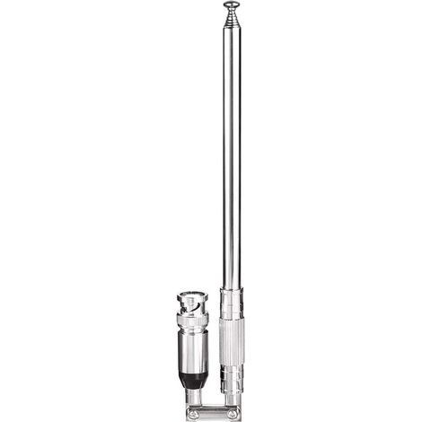 Bingfu Antenne Scanner Radio 20-460MHz 470-1300MHz Télescopique Mâle BNC 8-Section Compatible avec Uniden Bearcat Whistler Scanner Radio Police CB VHF UHF Radioamateurs (1/2)