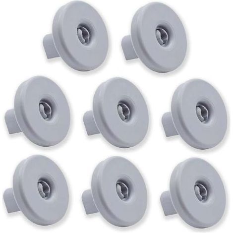 Lot de 8 roulettes pour panier inférieur pour lave-vaisselle Compatible avec Zanussi, Rex, Electrolux, AEG et modèles (1/5)