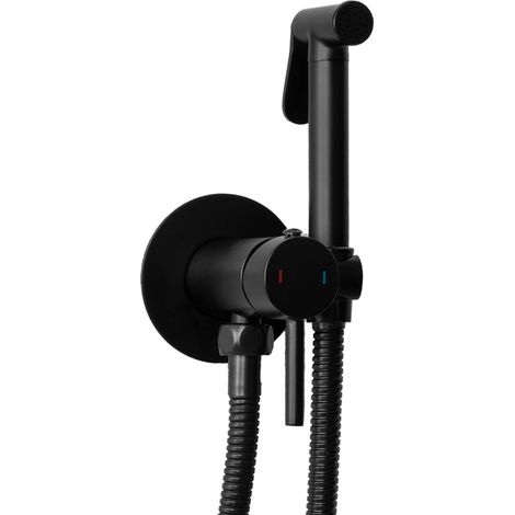 REA – Robinet de bidet encastré noir en laiton – Mélangeur céramique – Installation discrète – Garantie 5 ans (1/5)