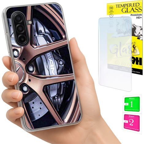 Custodia per Samsung Galaxy A17 5G, cover fotografica, cover posteriore + vetro 9H (1/5)