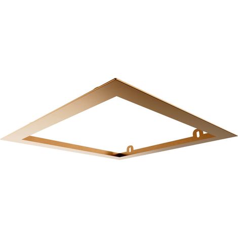 Pre-Cadre 35X35Cm Tete Douche Encastré Au Plafond Cuivre Carré - GME (1/2)