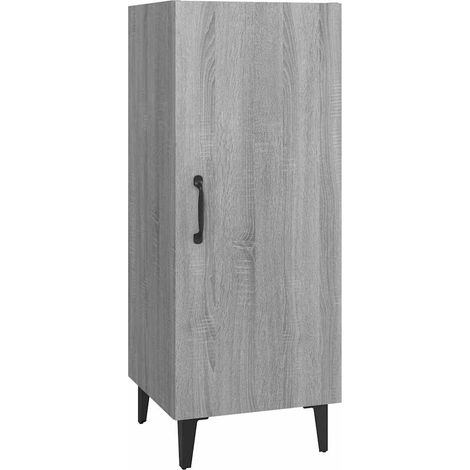 Aparador de madera contrachapada gris Sonoma 34,5x34x90 cm vidaXL (1/5)