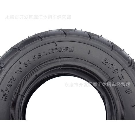 Mini motorcycle/scooter accessories, Dolphin 200 x 50, airless solid foam-filled tires (8 x 2) (1/4)