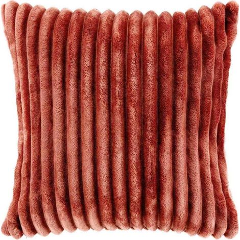 Housse de Coussin Unie "Kalie" 40x40cm Rose (1/3)