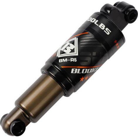 Ammortizzatore a molla a olio per bici MTB Ammortizzatore posteriore in lega di alluminio Ammortizzatore posteriore MTB con kit di viti 165mm(6.5'') x 43mm(Tipo 5)