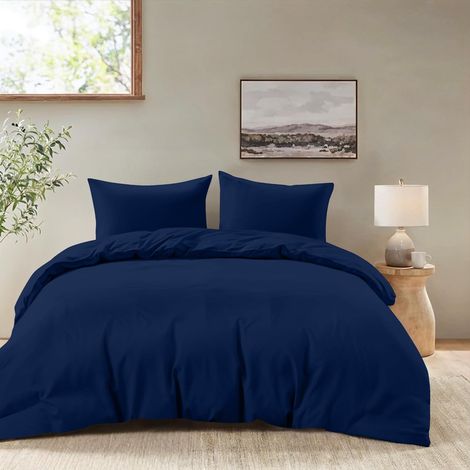 Housse de Couette 200x220 + 2 Taies Oreiller 80x80cm (1/5)
