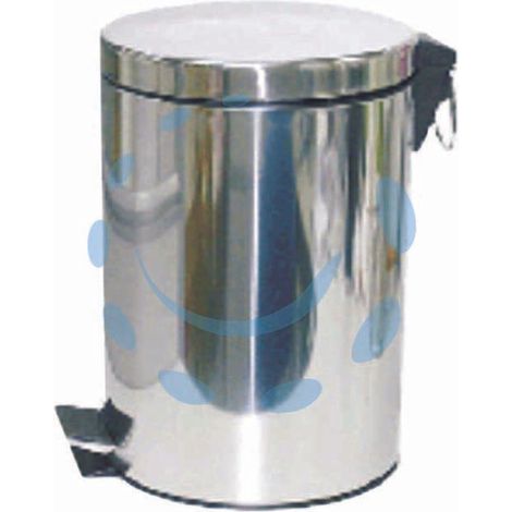 PATTUMIERA IN ACCIAIO INOX CON PEDALE - Misura: 20LT
