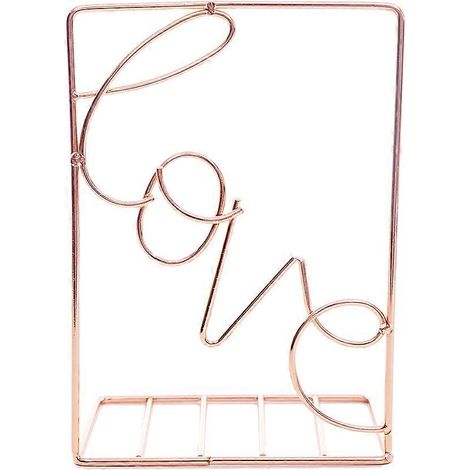 Supports de livres en forme d'amour créatifs, serre-livres or rose compatibles pour maintenir les livres (1/5)