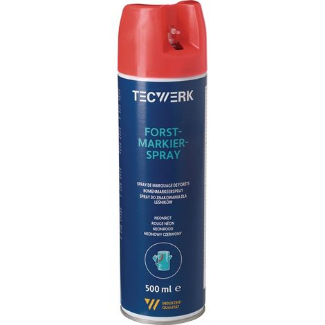 Forstmarkierspray neonrot 500ml Spraydose TECWERK