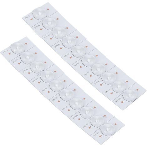 RASTKY Perles de Lampe SMD 3V, Réparation de Téléviseur LED-lumière Blanche élevée avec Panneau en Fibre de Verre et Filtre à Lentille Optique Concave (20PCS). (1/5)