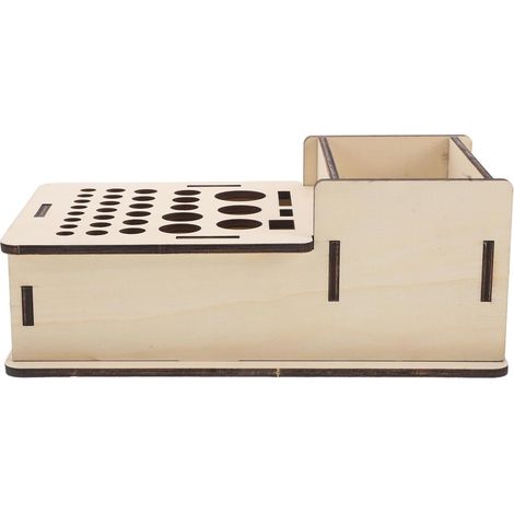 Porte-outils en Bois Pu, Organisateur D'artisanat en Pu, Khaki, Rangement Robuste pour Outils et Matériaux, pour Atelier de Travail (1/5)