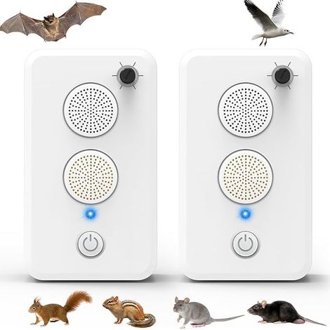 Dispositifs répulsifs de chauves-souris à ultrasons mis à jour pour véranda grenier, système de dissuasion de chauves-souris réglable, dispositif d'exclusion de chauves-souris rechargeable pour