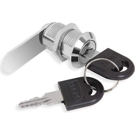 Ensemble de 8 serrures de boîte aux lettres standardisées de 25 mm, cylindre de serrure compatible avec la plupart des boîtes aux lettres, serrure de porte d'armoire avec 16 clés (1/5)