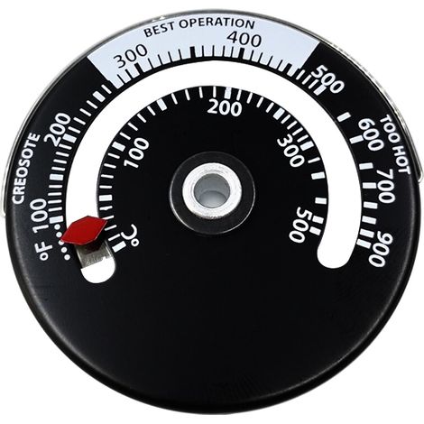 Edelstahl Bimetall Thermometer Grillthermometer Ofenthermometer Kaminthermometer (1/3)