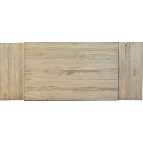 Cabecero Matrimonio 150x60cm 3P en madera maciza de pino acabado vintage estilo industrial Box Furniture (1/5)